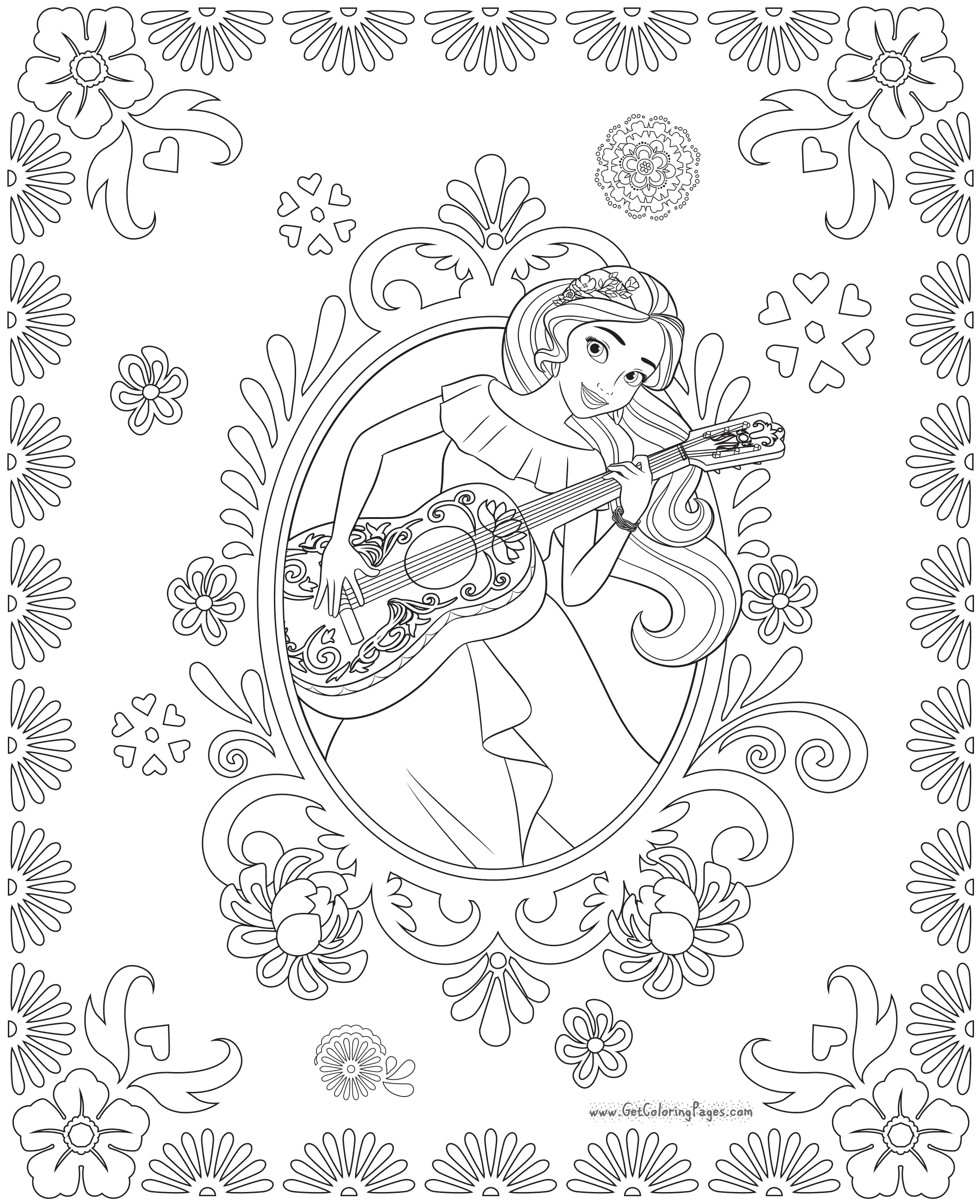 2125x2610 Elena Avalor Coloring Pages Getcoloringpages Download