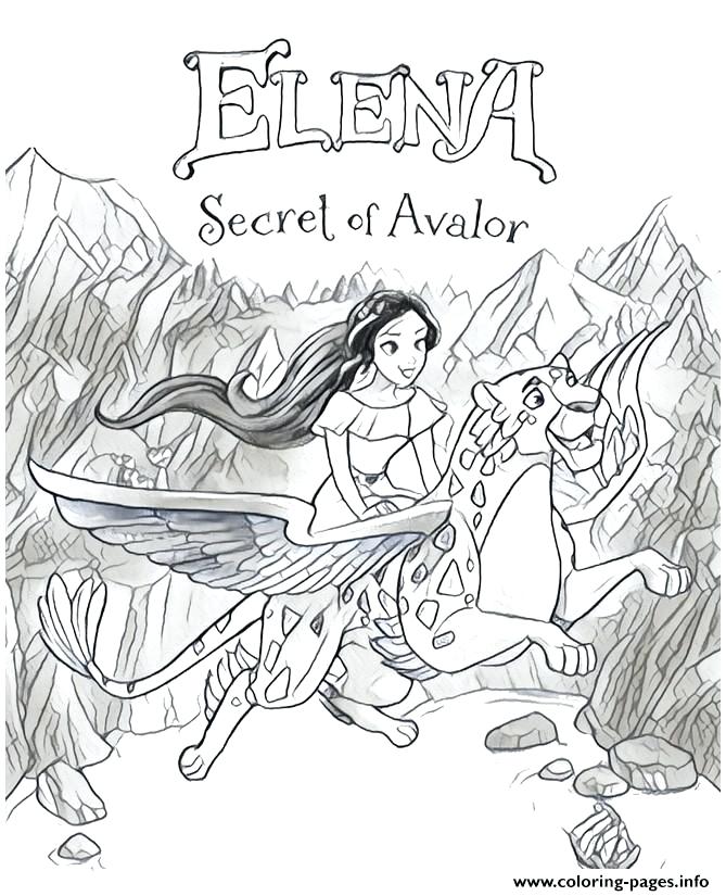 Elena Of Avalor Zuzo Coloring Pages Coloring Pages