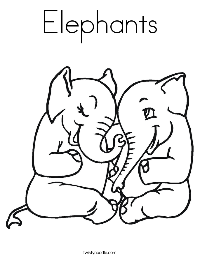 685x886 Best Elephant Coloring Pages Free Printable