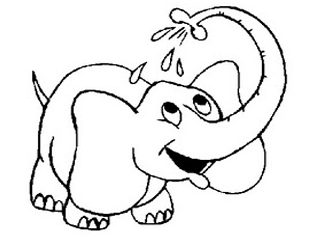 1024x768 Unique Cartoon Elephant Coloring Pages Design Printable Coloring