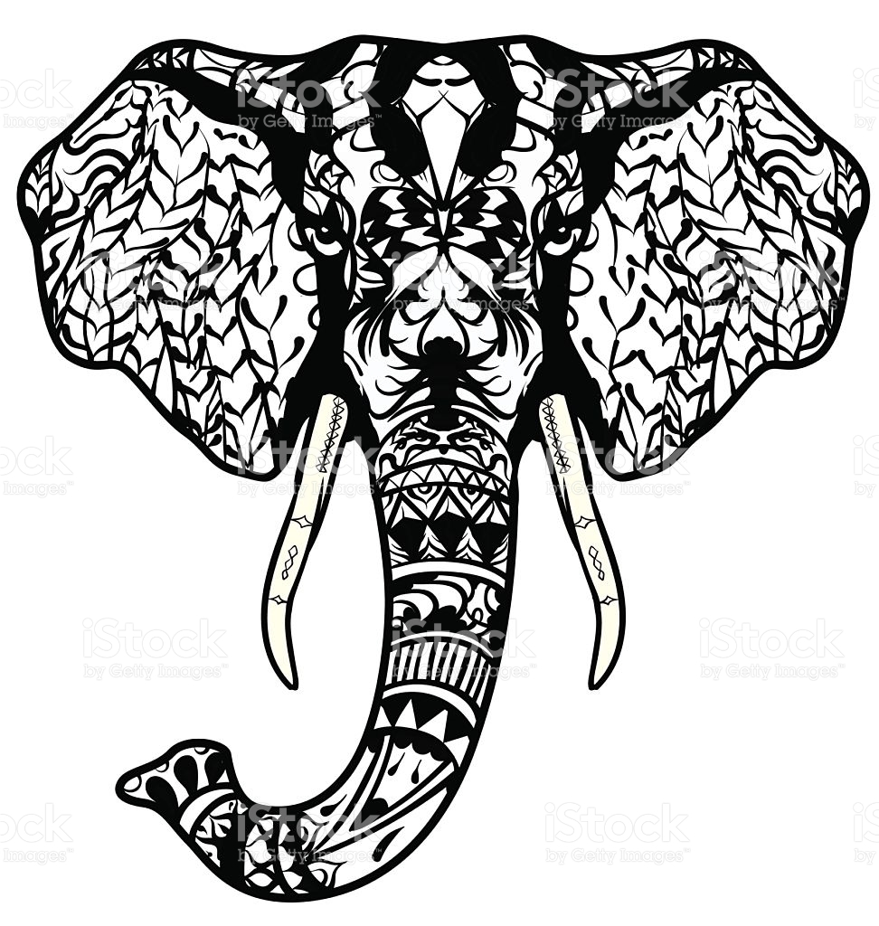 972x1024 Sure Fire Abstract Elephant Coloring Pages For Adults Head Adult