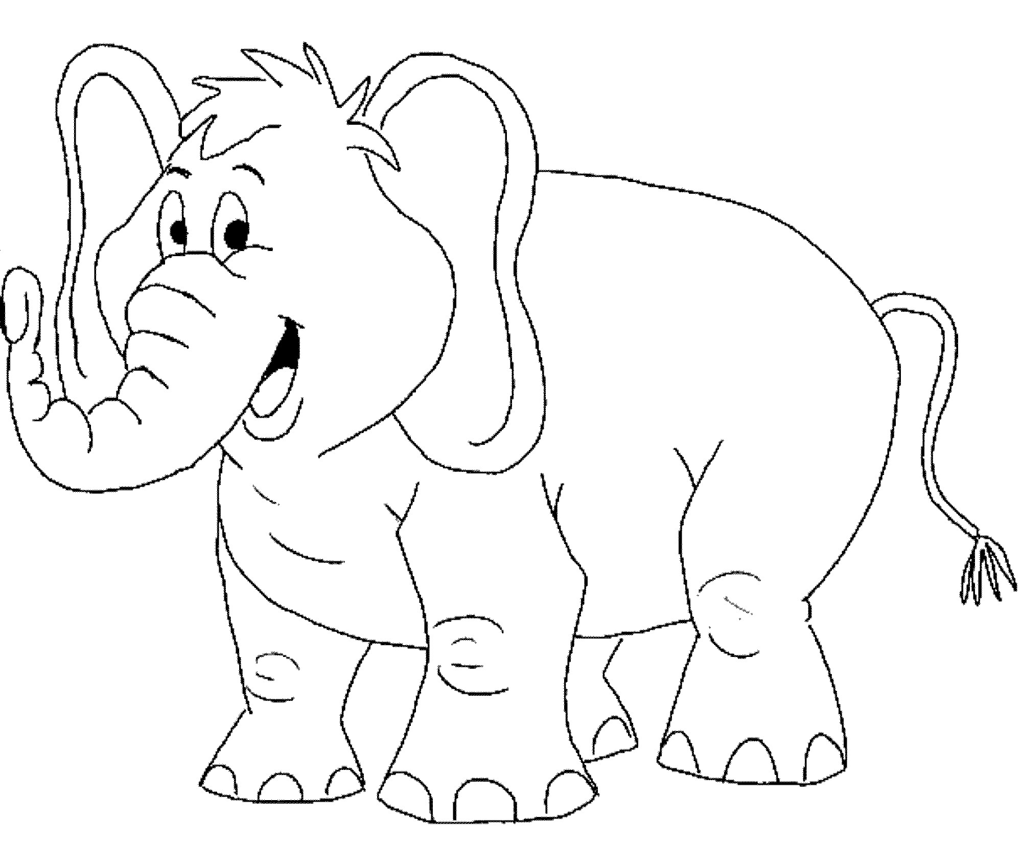 2000x1690 Elephant Coloring Pages Printable Wagashiya