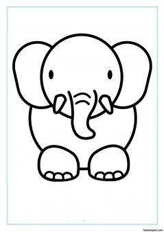 239x338 Print Out Animal Elephant Coloring Pages