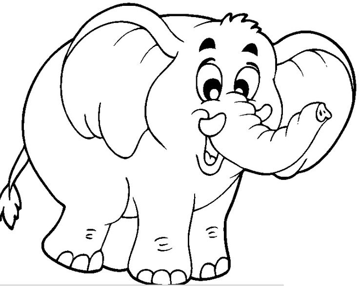 736x587 Best Elephant Coloring Pages Images On Colouring