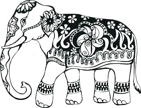 450x345 Coloring Pages Of Elephants Free Elephant Coloring Pages Coloring