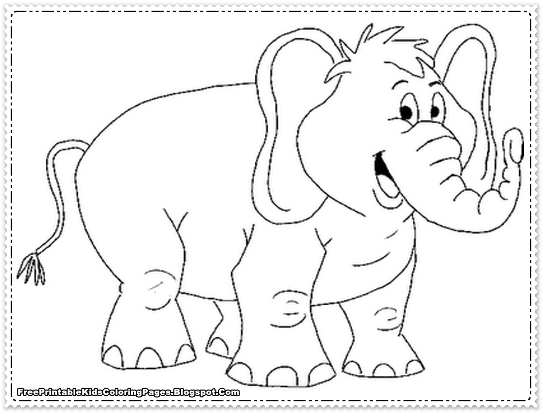 1066x810 Elephant Coloring Pages Printable Free