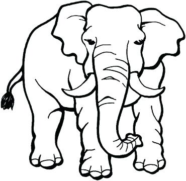 370x360 Coloring Pages Elephant Awesome Baby Elephant Coloring Pages