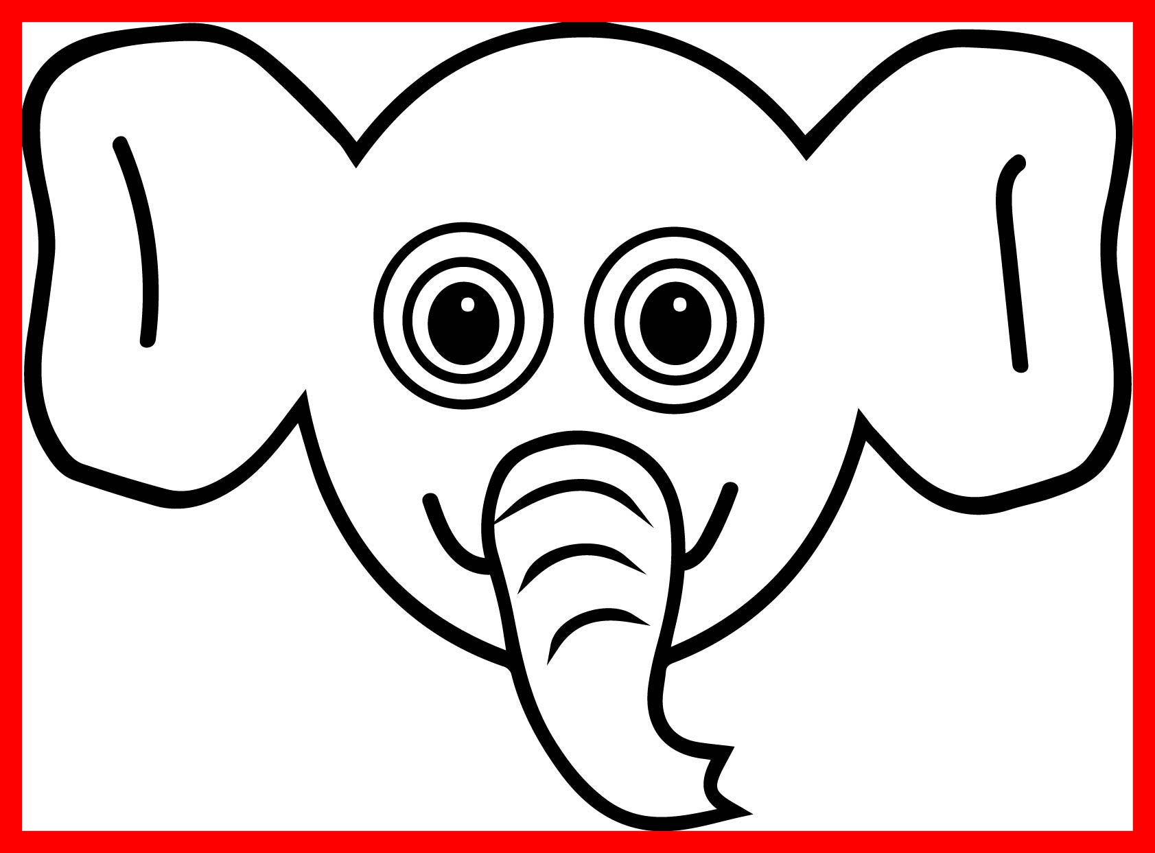 1683x1243 Unbelievable Coloring Pages Elephant Sheet Pic For Concept