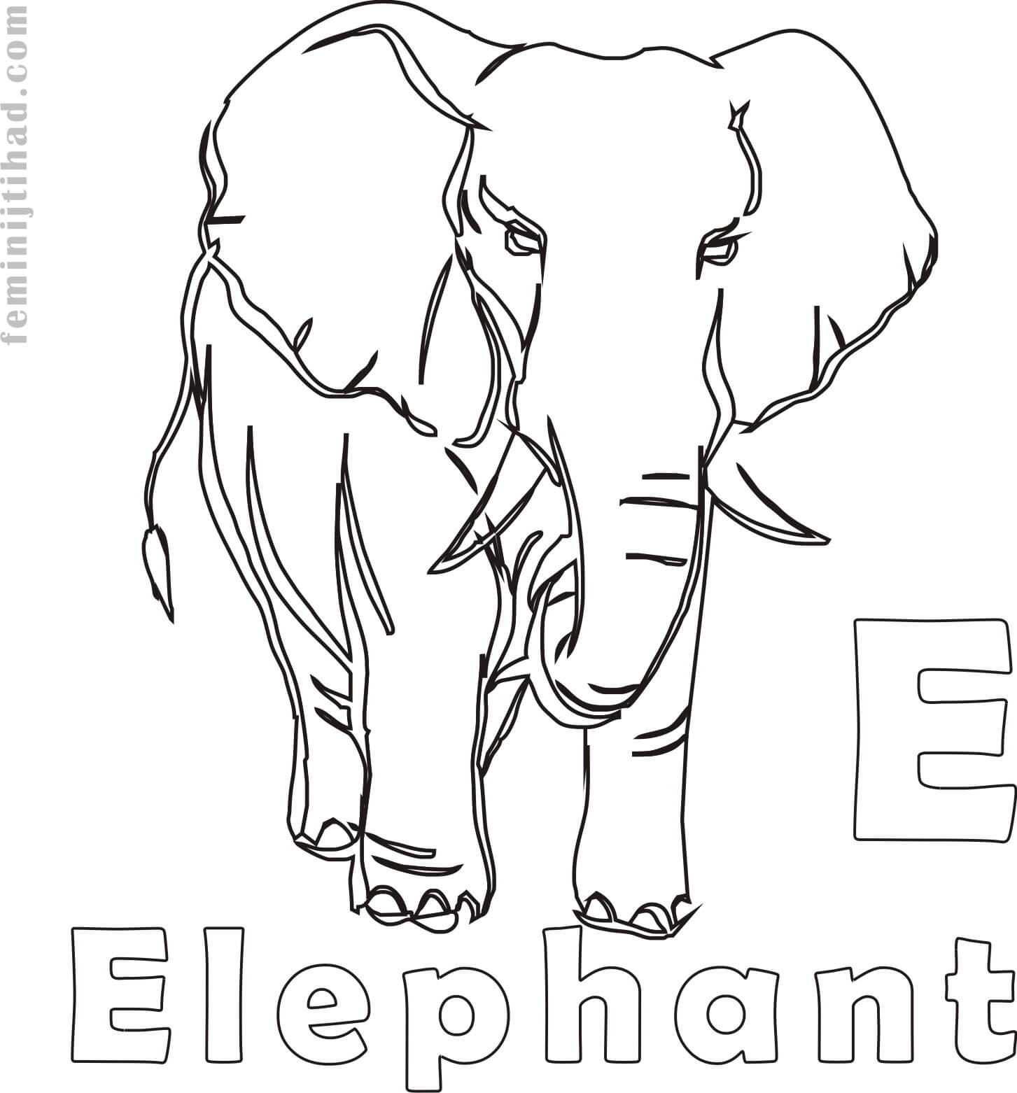 1453x1562 Elephant Coloring Pages To Print For Free Coloring Pages For Kids