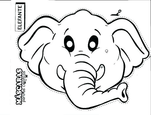 512x390 Face Coloring Pages Elephant Head Coloring Page Stunning Elephant