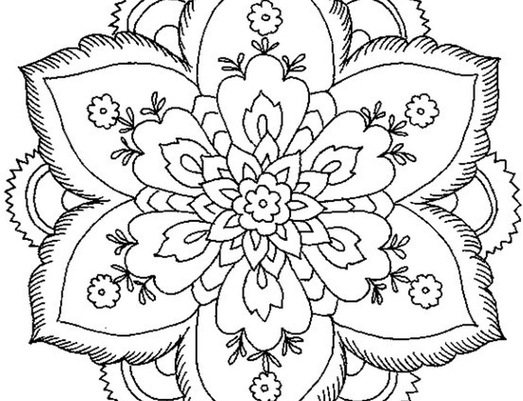1045x800 Printable Elephant Mandala Coloring Pages Coloring Page Free