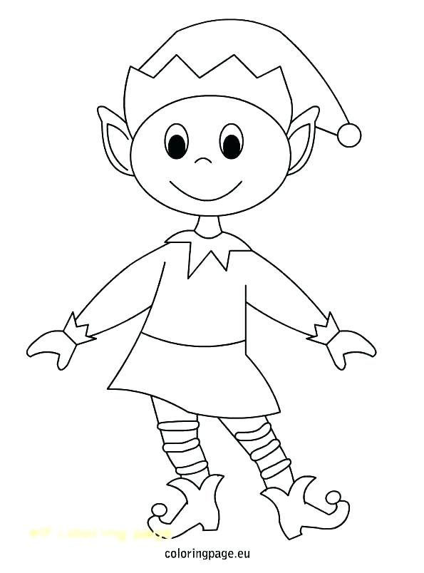 595x804 Elf Coloring Pages Gives Elf Colouring Pages Free
