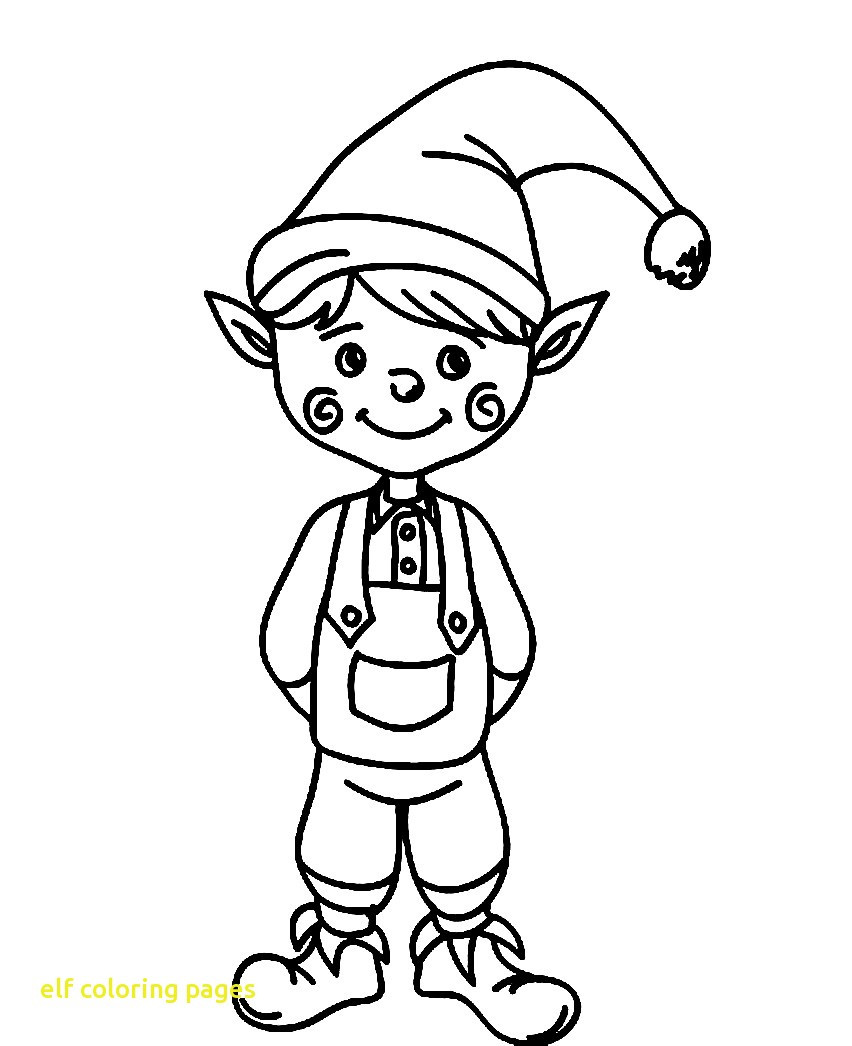 852x1046 Elf Coloring Pages Printable Wagashiya