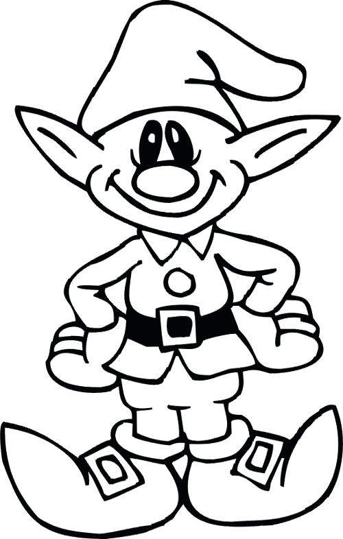 500x786 Christmas Elf Coloring Pages Elf Coloring Pages Color Bros Kids