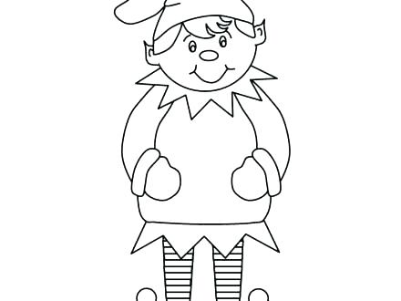 440x330 Elf Coloring Pages Elf Coloring Free Printable Elf Coloring Pages