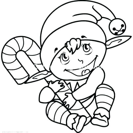 520x520 Elf Coloring Pages Printable Elf Coloring Pages Elves Coloring