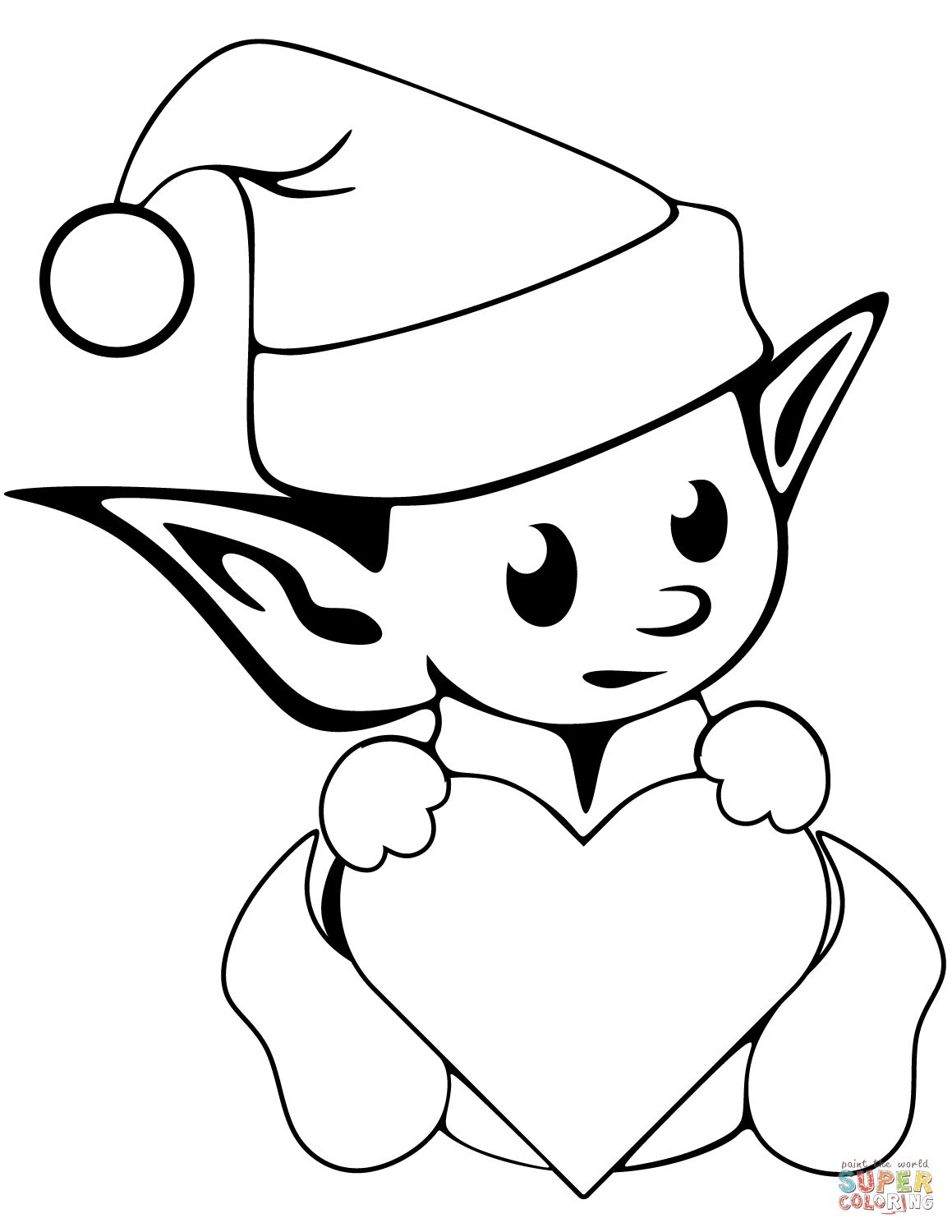 1159x1500 Shocking Ideas Free Printable Elf Coloring Pages Elves