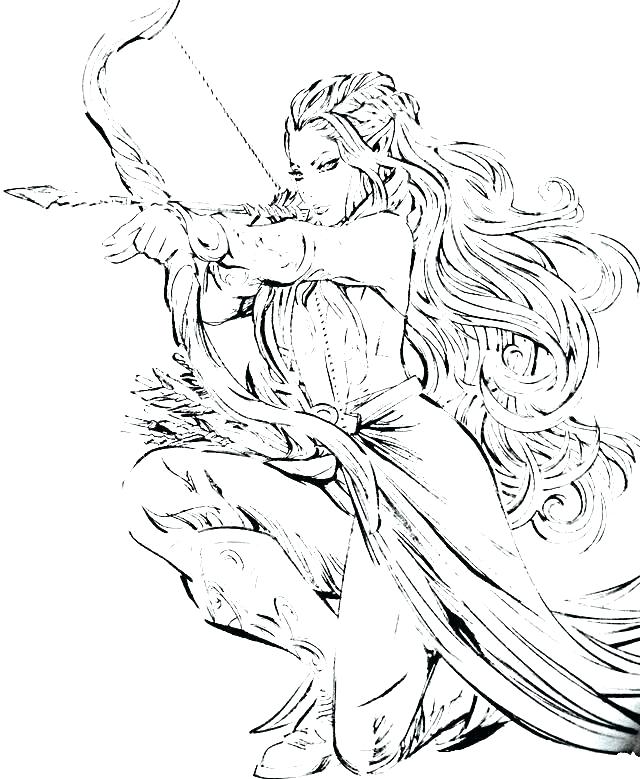 640x779 Elf Coloring Pictures