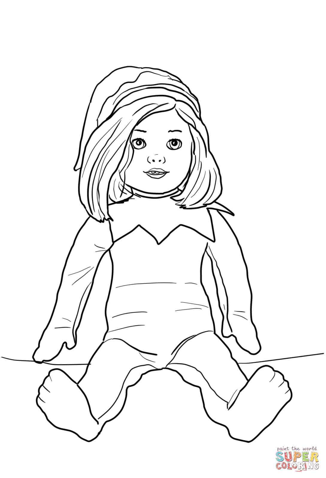 1089x1600 Quality Elf On The Shelf Girl Coloring Pages Printable Newyork Rp