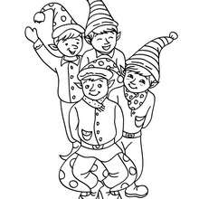 220x220 Christmas Girl Elf Coloring Pages