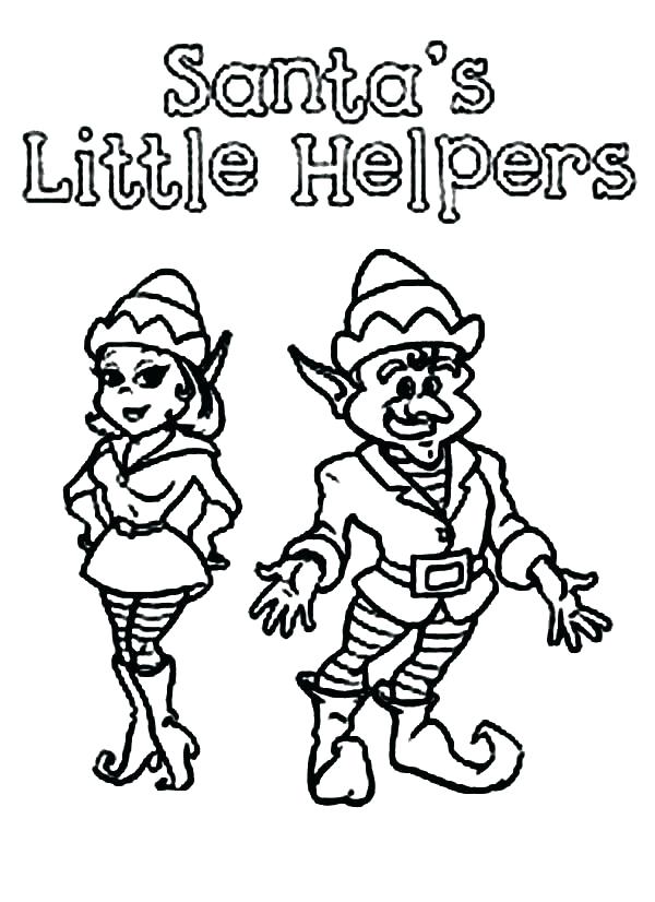 600x826 Elf Coloring Pages Elf Coloring Pages Free Printable Elf Coloring