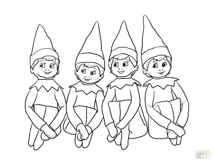 728x550 Elf Hat Coloring Page Medium Size Of Witch Hat Coloring Pages