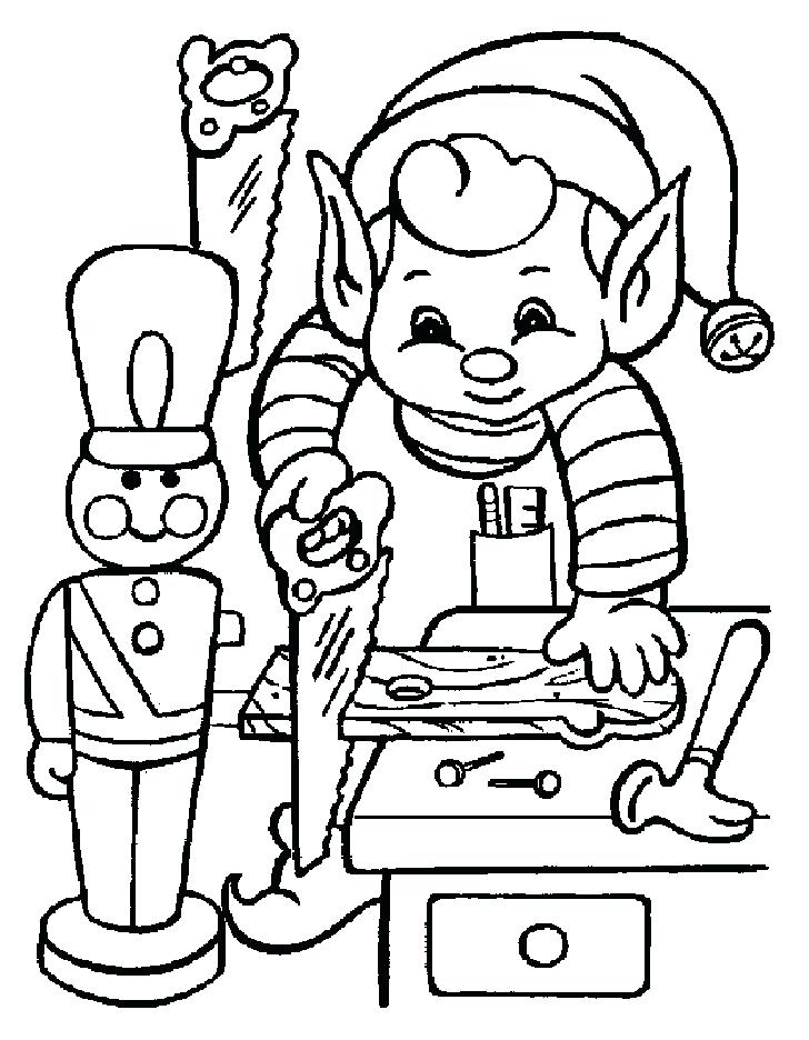 728x936 Elf Coloring Page Elf Coloring Pages