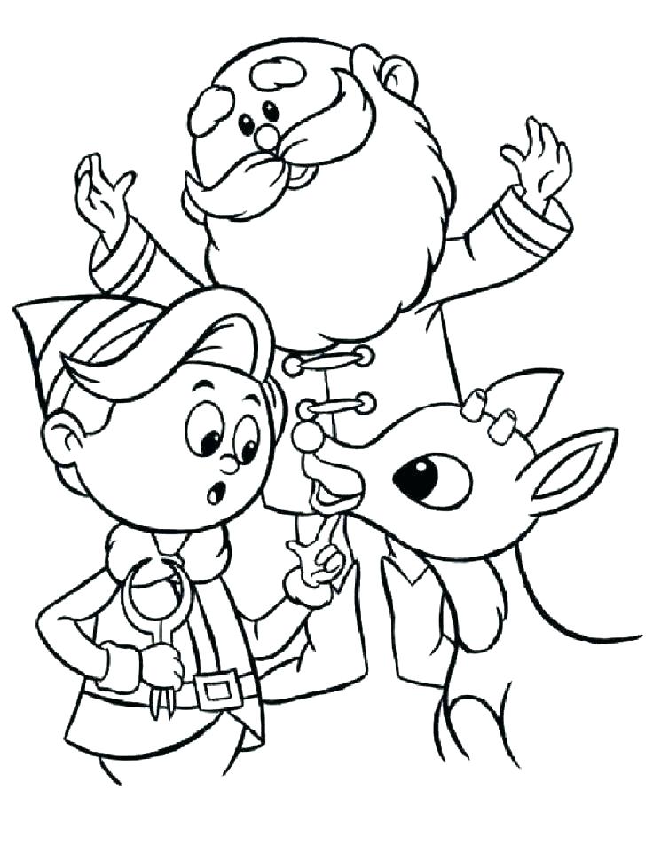 736x952 Elf On The Shelf Reindeer Coloring Pages Elf Shelf Coloring Pages