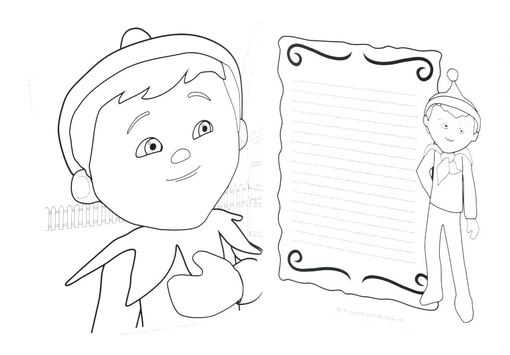 1024x712 Elf On The Shelf Coloring Page Elf On The Shelf Coloring Page Elf