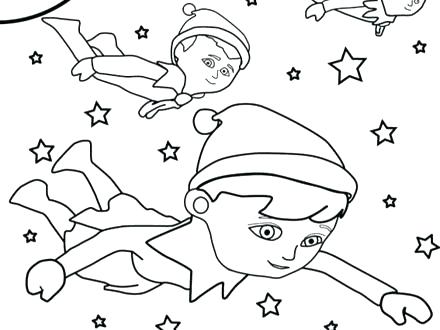 440x330 Elf Shelf Coloring Page On The Color Pages Buddy Made Toys Print E