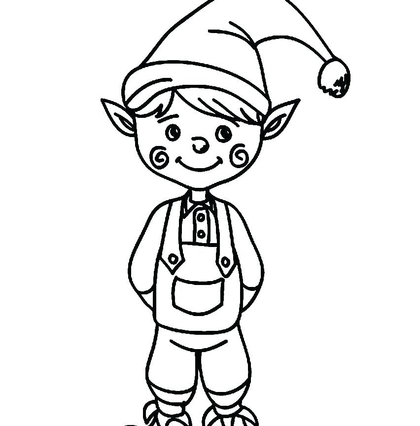 852x864 Elf On The Shelf Coloring