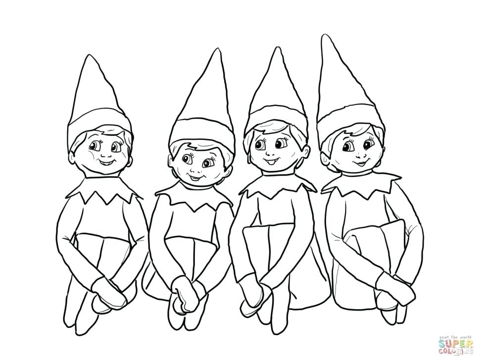 970x732 Elf Colouring Book Printable Coloring Coloring Elf On The Shelf