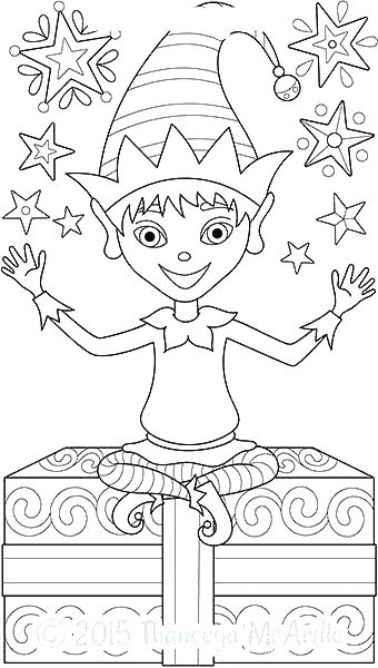 340x600 Elf On Shelf Coloring Pages Printable Coloring Book Elf