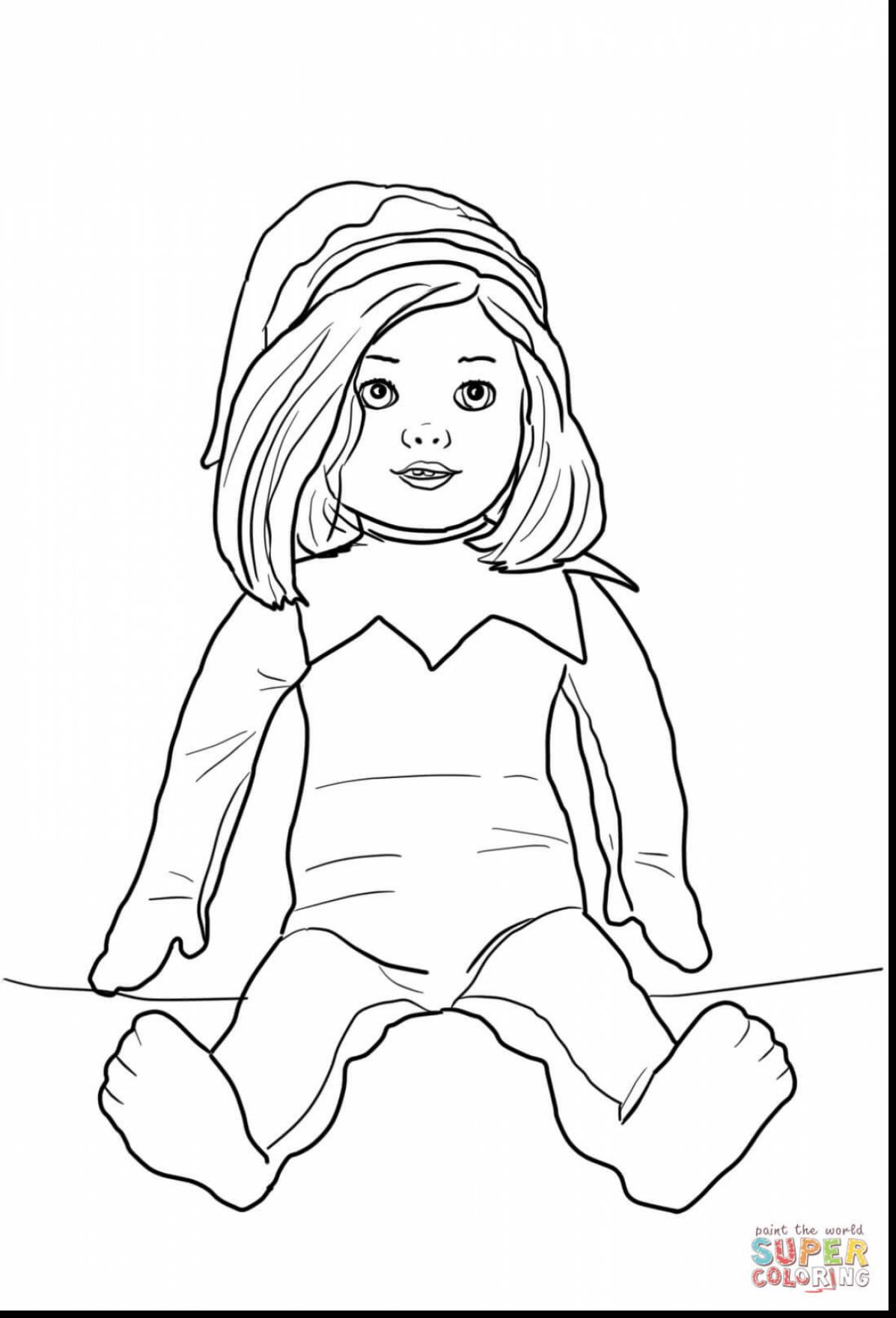 1197x1760 With Elf On The Shelf Girl Coloring Pages