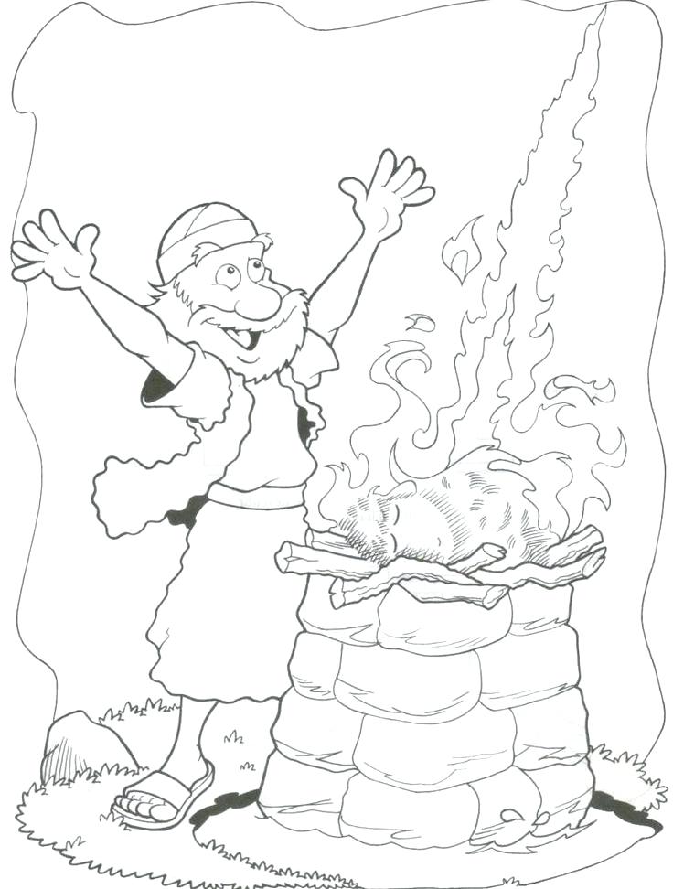 736x972 Elijah Coloring Pages Bible Story Coloring Pages No Rain Google