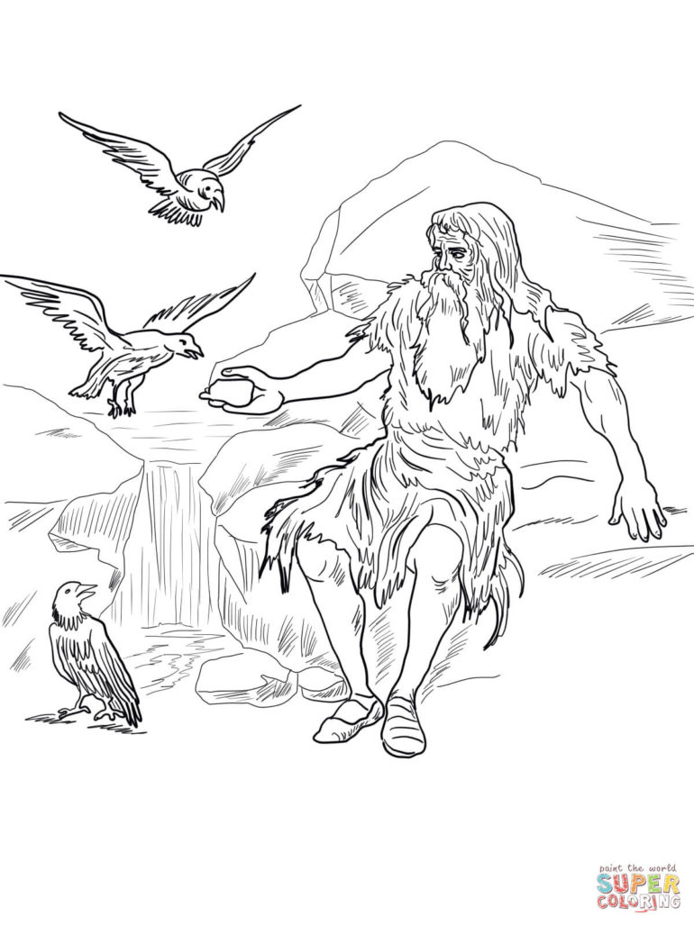 770x1027 Coloring Elisha Coloring Page