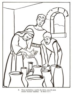 236x312 Elisha Helps Widow Coloring Page Pixels