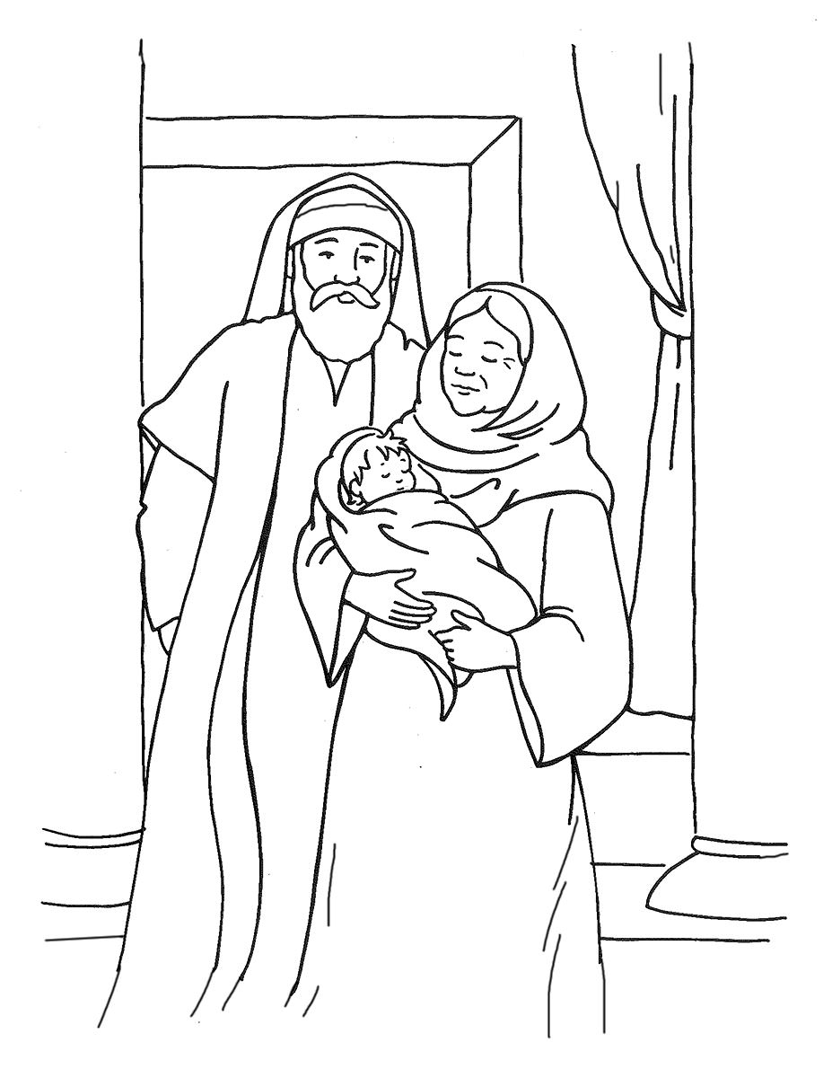 927x1200 Childrens Bible Coloring Pages Zacharius