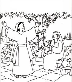 235x265 Zacharias And Elizabeth Coloring Pages Bible Helps