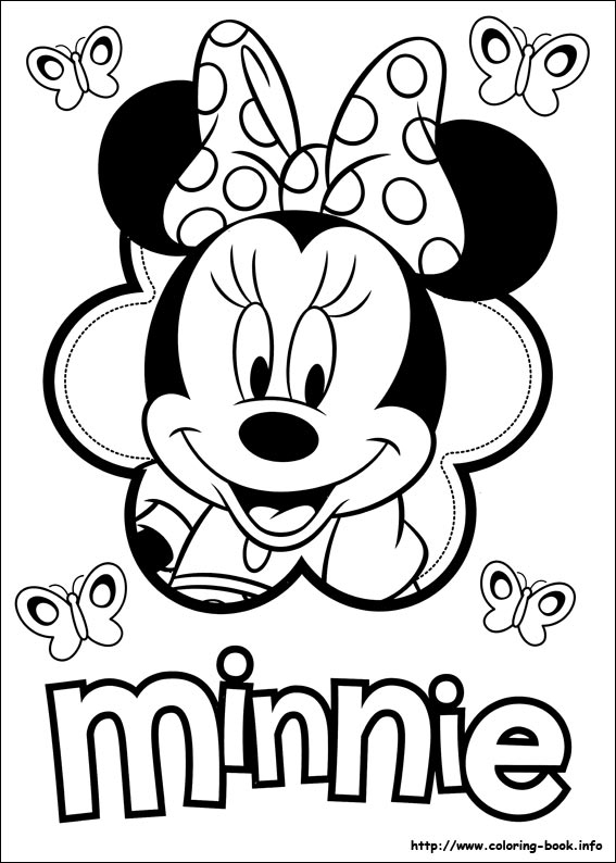 567x794 Mini Coloring Pages Prepossessing Minnie Mouse Printable Coloring