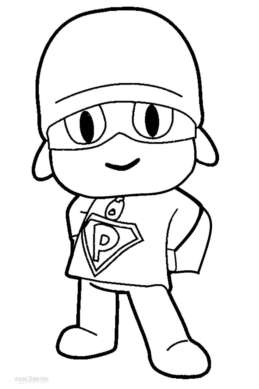 850x1275 Printable Pocoyo Coloring Pages For Kids