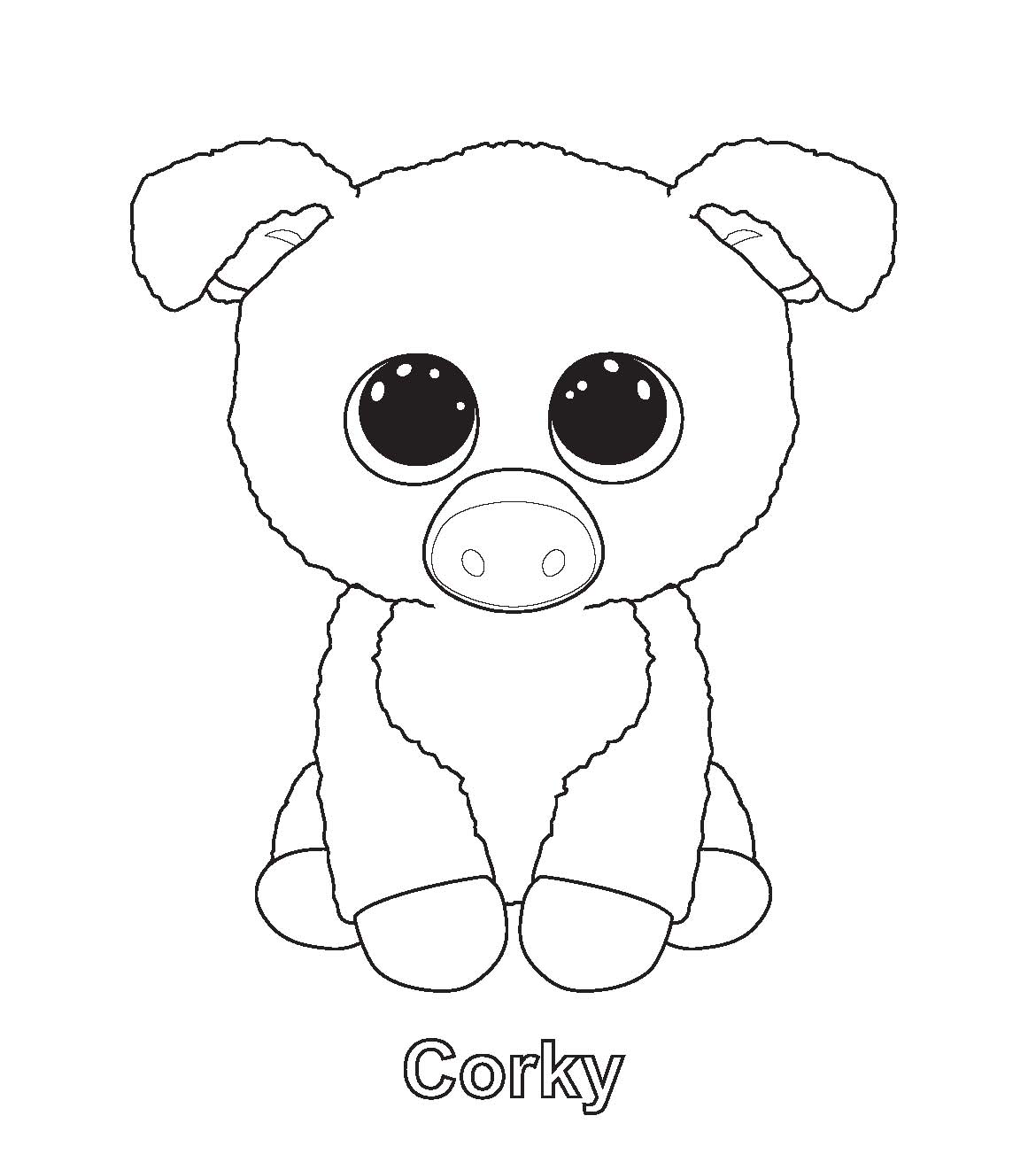 1170x1321 Ty Art Gallery At Beanie Boo Coloring Pages