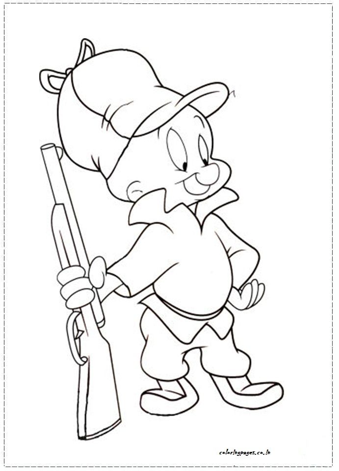 691x960 Elmer Fudd Coloring Pages Drawing