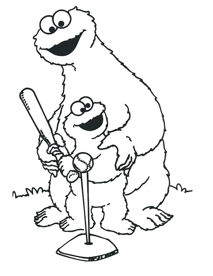 736x952 Elmo Printable Coloring Pages Sesame Street Cookie Monster Elmo