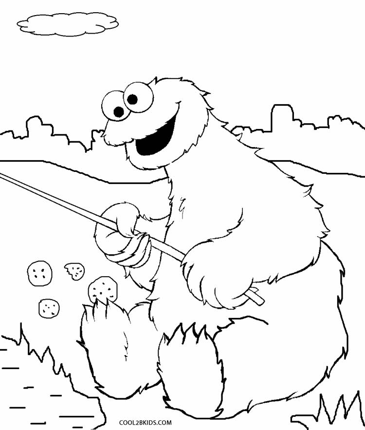 750x883 Printable Cookie Monster Coloring Pages For Kids
