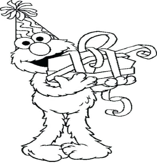 550x571 Free Printable Elmo Birthday Coloring Pages Page Ideas