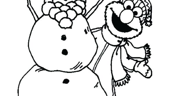 585x329 Elmo Christmas Coloring Pages Printable Book Page Beautiful Com