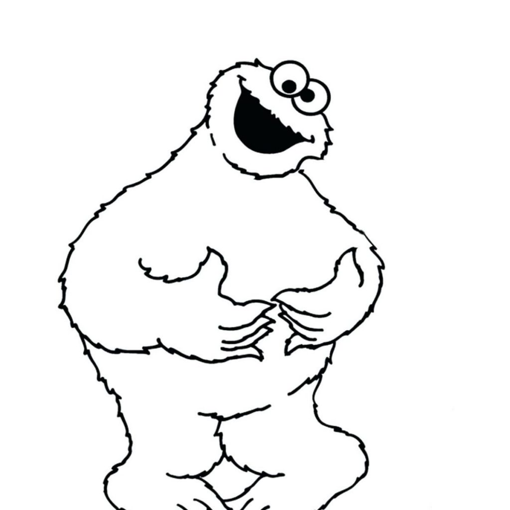 1024x1024 Elmo Coloring Pages Printable From Sesame Street General Color
