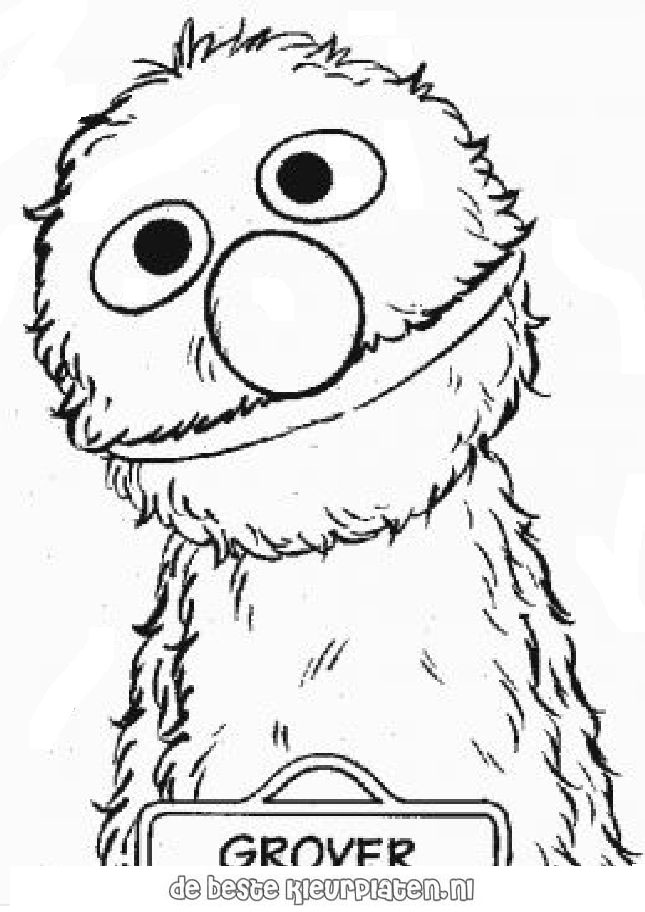 645x912 Sesame Street Face Coloring Pages
