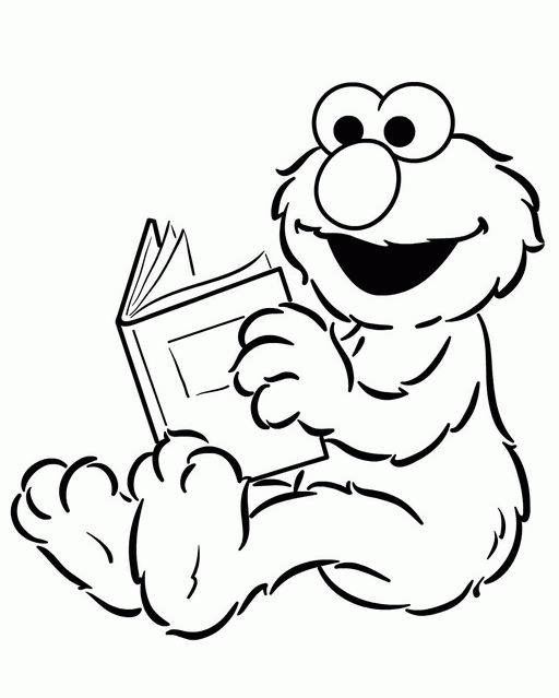 512x639 Elmo Halloween Coloring Pages